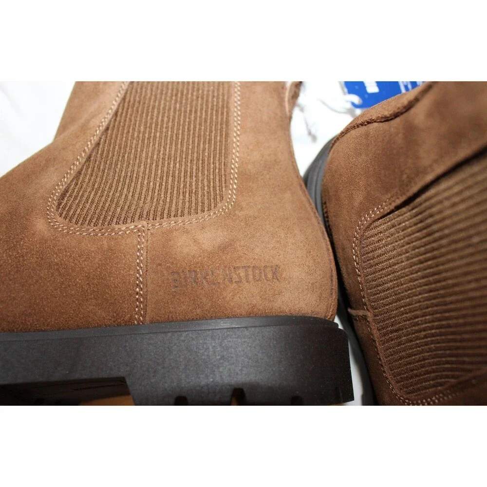 Birkenstock Mens Highwood Slip On Chelsea Ankle Boots Dark Tea EU 45 US‎ 12